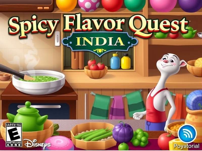 Spicy Flavor Quest India Game Cover Spicy Flavor Quest India game cover showing a character cooking in a colorful Indian kitchen